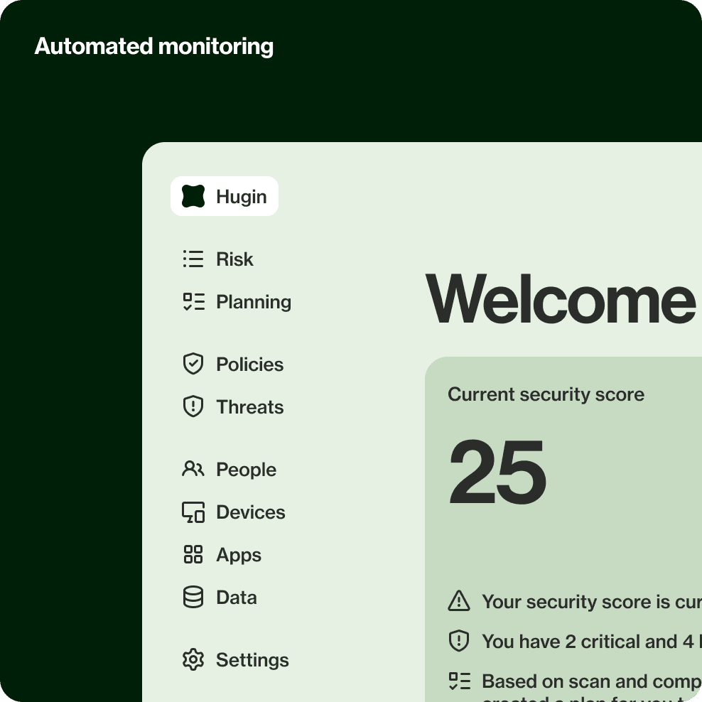 Hugin.io product screenshot